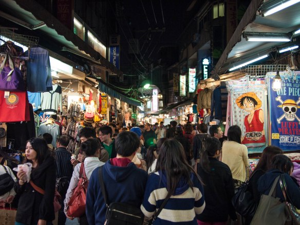 Typical night market in Taiwan