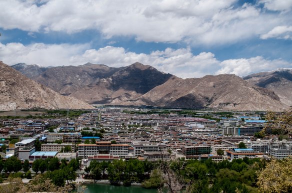 View of Lhasa from the Potala Palace