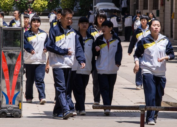 School kids in Kunming